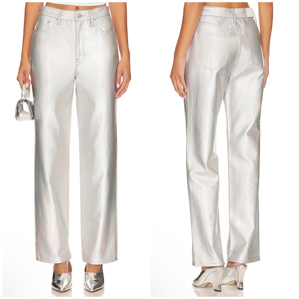 PISTOLA Cassie Super High Rise Straight in Coated Prism Size 24